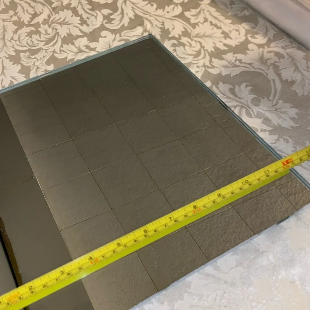 Square thick mirror